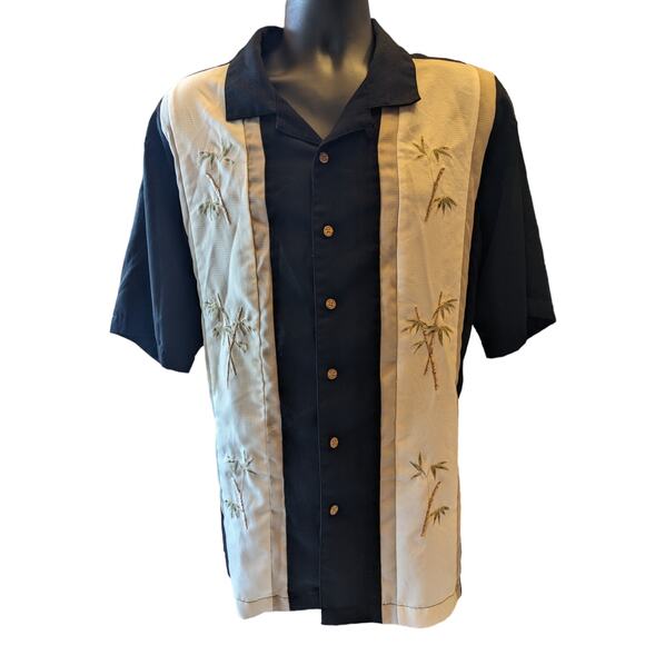 Batik Bay Hawaiian Shirt Mens XL Short Sleeve Tropical Vacation Palm Tree Resort - Picture 5 of 16